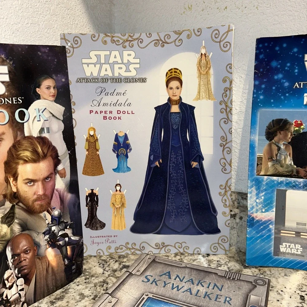 Star Wars Kids Sticker And Postcard Book Lot Prequels Set‎ Unused